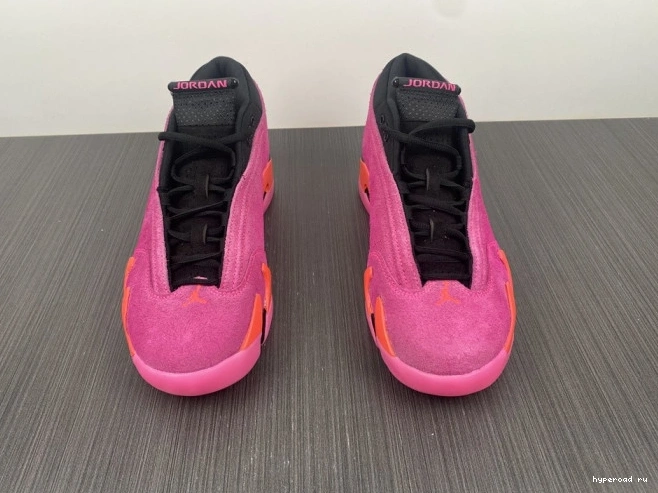 DH4121-600 (W) Pink 14 Jordan Shocking Low Retro 0527